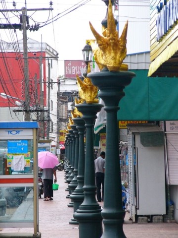 Krabi Nagas on Line of Lamps